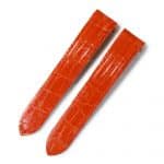100% handmade orange genuine OEM custom double-folded alligator crocodile leather strap and watch band replacement for Cartier Pasha De watches online - Shop the high-end quality Belly-scale bespoke leathr straps and watchbands online from DR Watchstrap onine at a low price
