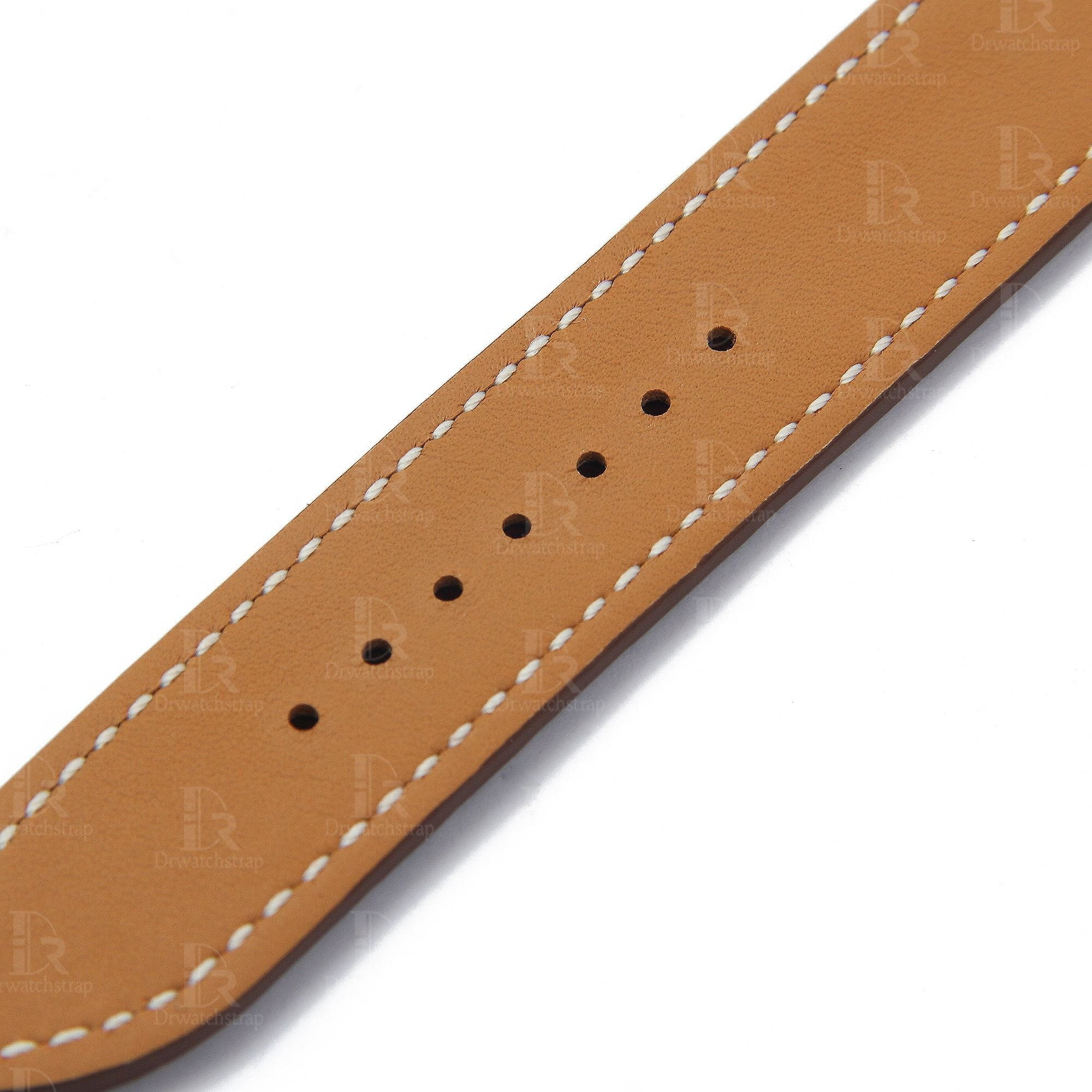 Handmade best quality alligator crocodile brown round-scale leather Hermes watch band and watch strap Double tour replacement for sale - double wrap watch band online for Hermes Heure H Cape COD Arceau luxury watches 38mm 44mm