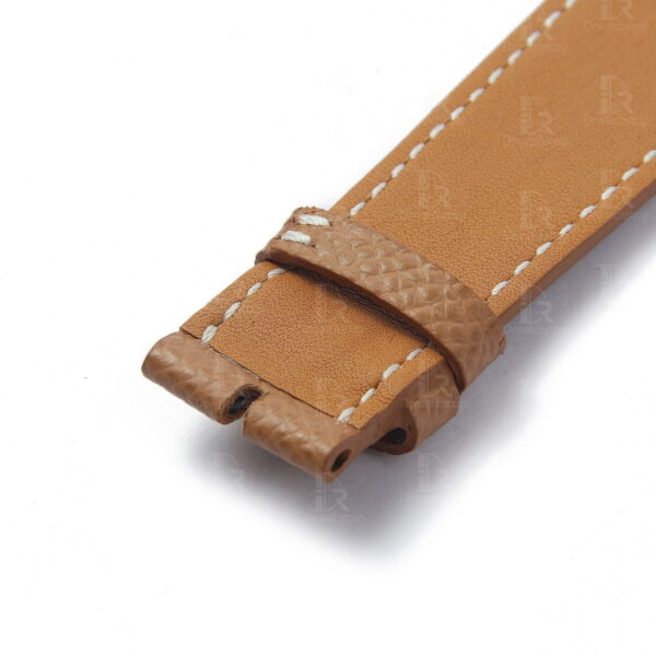 Best quality OEM custom brown Epsom Double tour Double wrap leather watch strap and watch band replacement for Hermès Cape Cod luxury watches for sale - Shop the high-end leather straps and watchbands at a low price