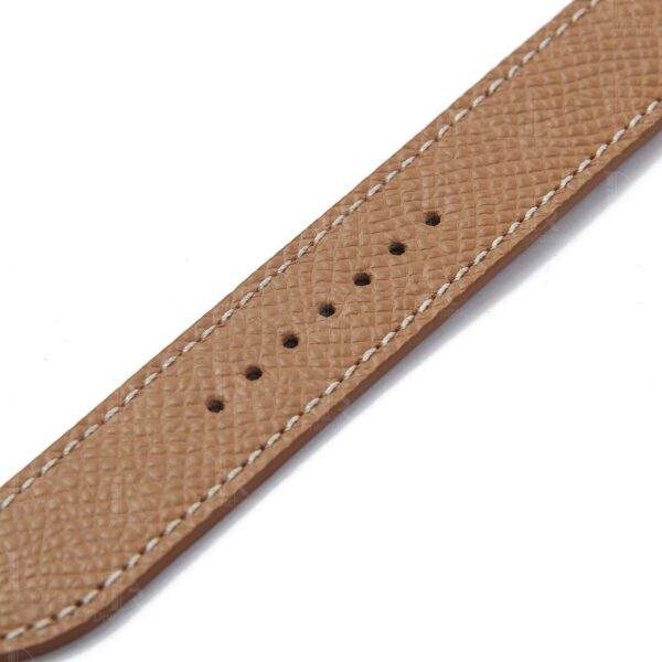 Best quality OEM custom brown Epsom Double tour Double wrap leather watch strap and watch band replacement for Hermès Cape Cod luxury watches for sale - Shop the high-end leather straps and watch bands at a low price