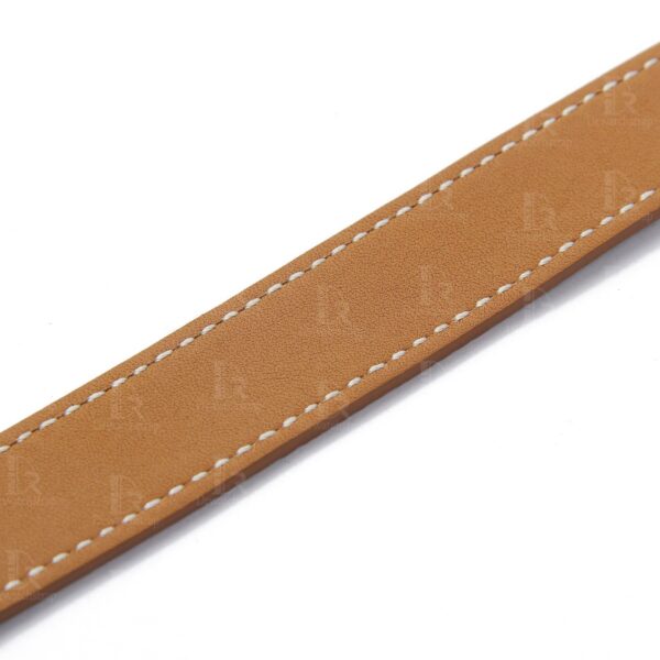 Best quality OEM custom brown Epsom Double tour Double wrap leather watch strap and watch band replacement for Hermès Cape Cod luxury watches for sale - Shop the high-end leather straps and watch bands at a low price