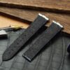 Custom New Cartier de Santos watch Medium Large Quickswitch blue alligator Cartier Santos leather watch strap replacement for sale 19mm 21mm crocodile watchband online grade A Cartier Santos strap