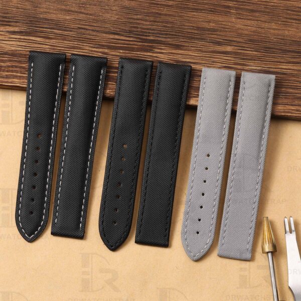 Custom nylon best Omega Speedmaster straps 18mm 20mm handmade black omega seamaster watch bands online discount price aftermarket watch straps (1)