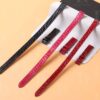Handmade best quality alligator crocodile black red pink round-scale leather Hermes watch band and watch strap Double tour replacement for sale - double wrap watch bands online for Hermes Heure H Cape COD Arceau luxury watches 38mm 44mm