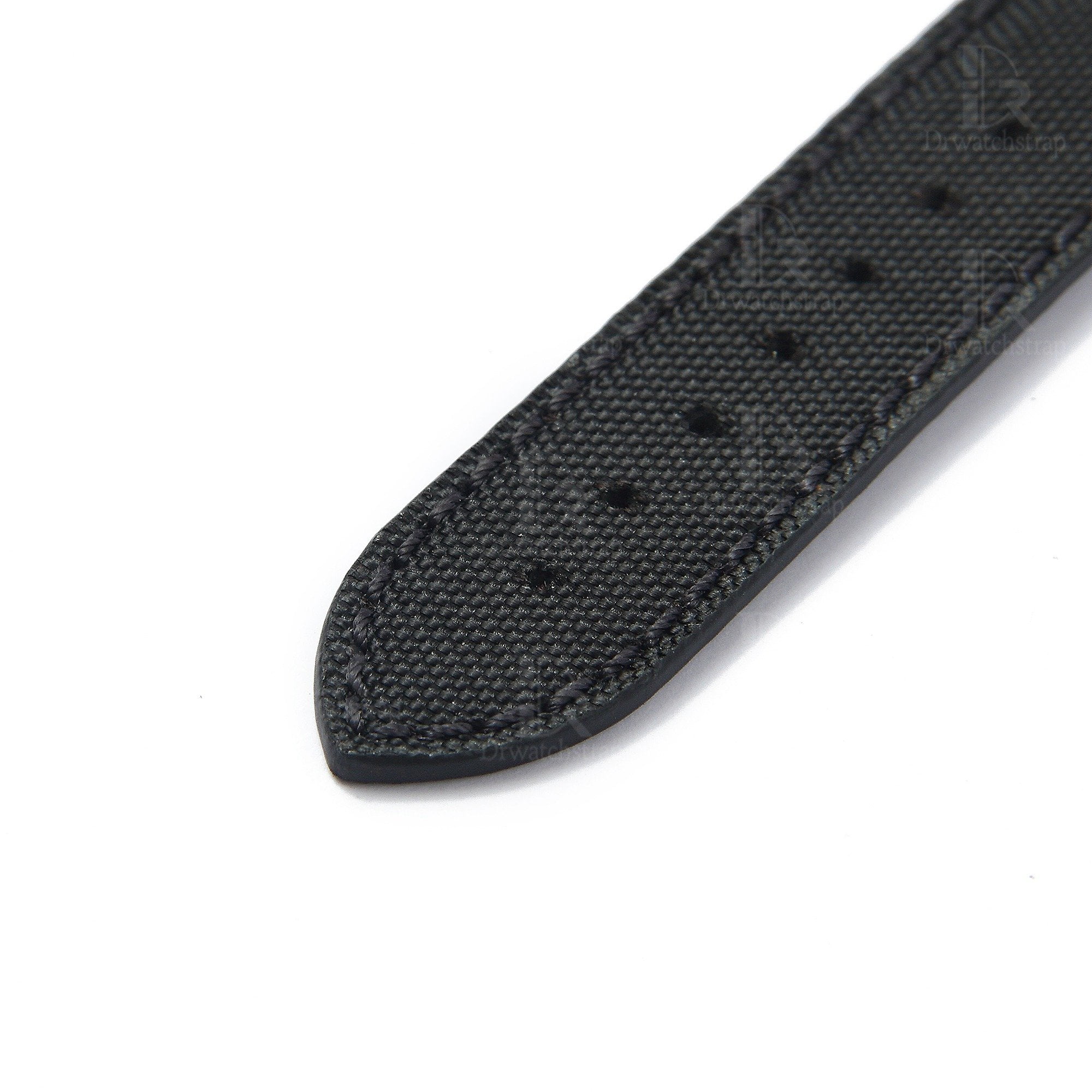 Custom nylon best Omega Speedmaster aftermarket straps 18mm 20mm handmade black canvas - Omega Seamaster watch band replacement online at a discount price aftermarket watch strap