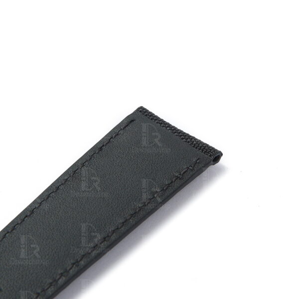 Custom nylon best Omega Speedmaster aftermarket straps 18mm 20mm handmade black canvas - Omega Seamaster watch band replacement online at a discount price aftermarket watch strap