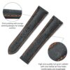 Replacement Omega Speedmaster leather strap 20mm for sale