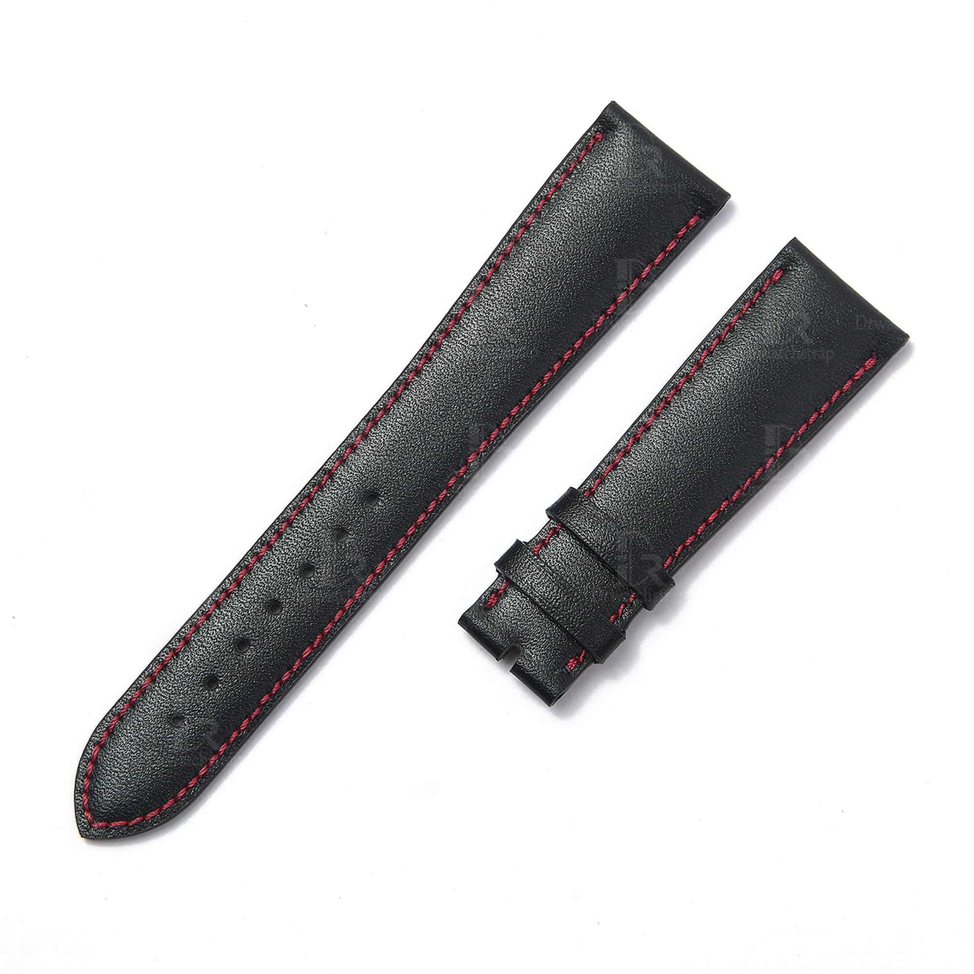 Best quality handmade OEM premium black calfskin replacement Tudor leather strap and watch band with red linning for Black Bay 58 41 GMT Heritage luxury watches 20mm 22mm 24mm online at a low price - Shop the premium watchs traps online