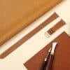double loop custom leather watch band brown strap oem apple watch