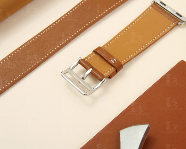 double wrap handmade brown leather watch strap oem apple watch