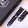 Blue alligator leather watchband for Breguet Reine de Naples for sale 17mm