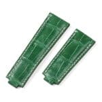 Handmade Green Alligator leather watchband for Girard Perregaux Laureato watch strap replacement GP laureato 81005 for sale (2)