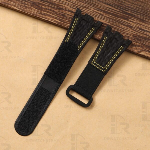 Buy custom Audemars Piguet Black Royal Oak Offshore strap Canvas Velcro watch band