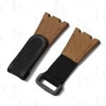 Custom Rolex White American Alligator leather Velcro watch band