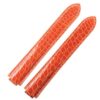 Genuine Grade A round scale Orange alligator crocodile leather strap and watch band replacement for Cartier Ballon Bleu 33mm 36mm 43mm mens and womens luxury watches handmade aftermarket watch bands and straps online from dr Watchstrap at a low price