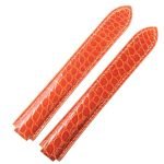 Buy Custom Roger Dubuis Golden Square Orange Leather watch band 30mm handcrafted for sale (1)