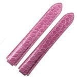 Custom handmade replacement Pink Alligator leather strap for Hermes Cape Cod Heure H Double wrap tour watch band