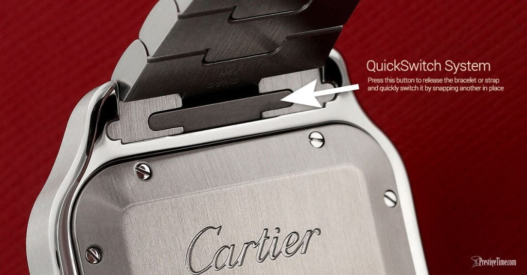 Cartier Santos quickswitch Watchband with adapter