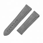 Custom genuine gray calf leather alligator grain 20mm Rolex Bund leather watch band and strap replacement for Rolex, Omega, Tudor, Oris, Daytona, Hamilton