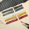New Cartier de Santos watch Medium Large Quickswitch black green yellow red alligator Cartier Santos leather watch strap replacement for sale 19mm 21mm crocodile watchband online grade A Cartier Santos strap