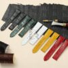 New Cartier de Santos watch Medium Large Quickswitch black green yellow red alligator Cartier Santos leather watch strap replacement for sale 19mm 21mm crocodile watchband online grade A Cartier Santos strap