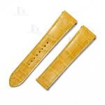 Quickswitch yellow alligator leather Cartier Santos strap