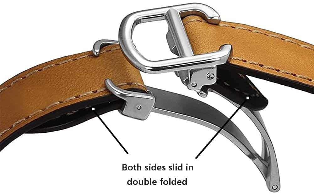 Cartier Santos double folded deployment clasp