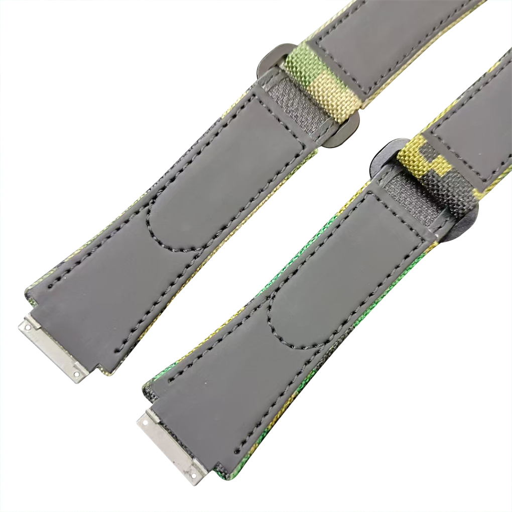 Custom best quality replacement nylon canvas velcro Richard Mille watch strap and watch band online for Richard Mille RM 35-01 035 030 055 011 016 059 067 067-02 027 07 with multi colors Camouflage balck red blue yellow orange pink purple - Shop nylon watch straps for sale at a low price