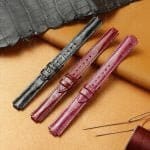 Cartier Ballon Bleu Red alligator leather watch band SG26 (2)