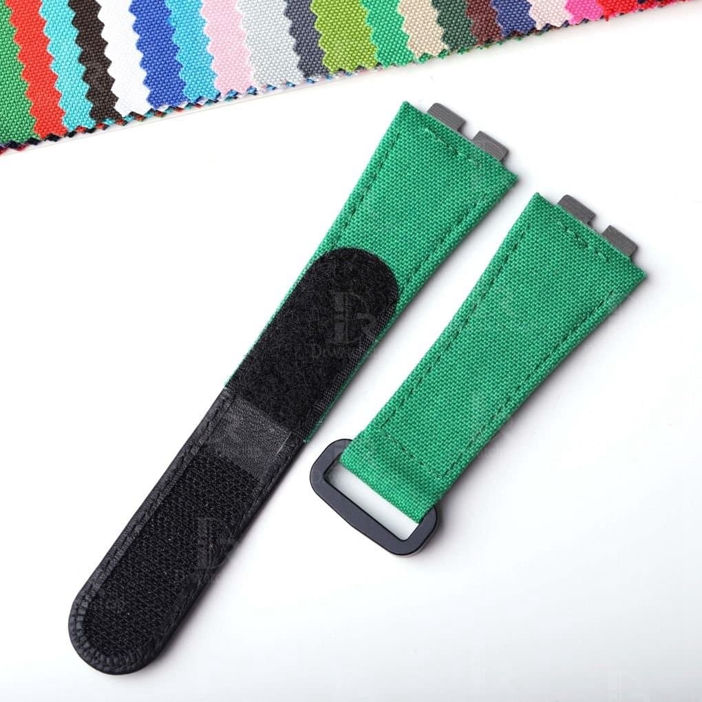 Custom best quality quickswitch quick release green nylon canvas velcro Hublot watch band and strap replacement for Hublot Big Bang 411 luxury watches - Shop handmade OEM velcro straps online at a low price