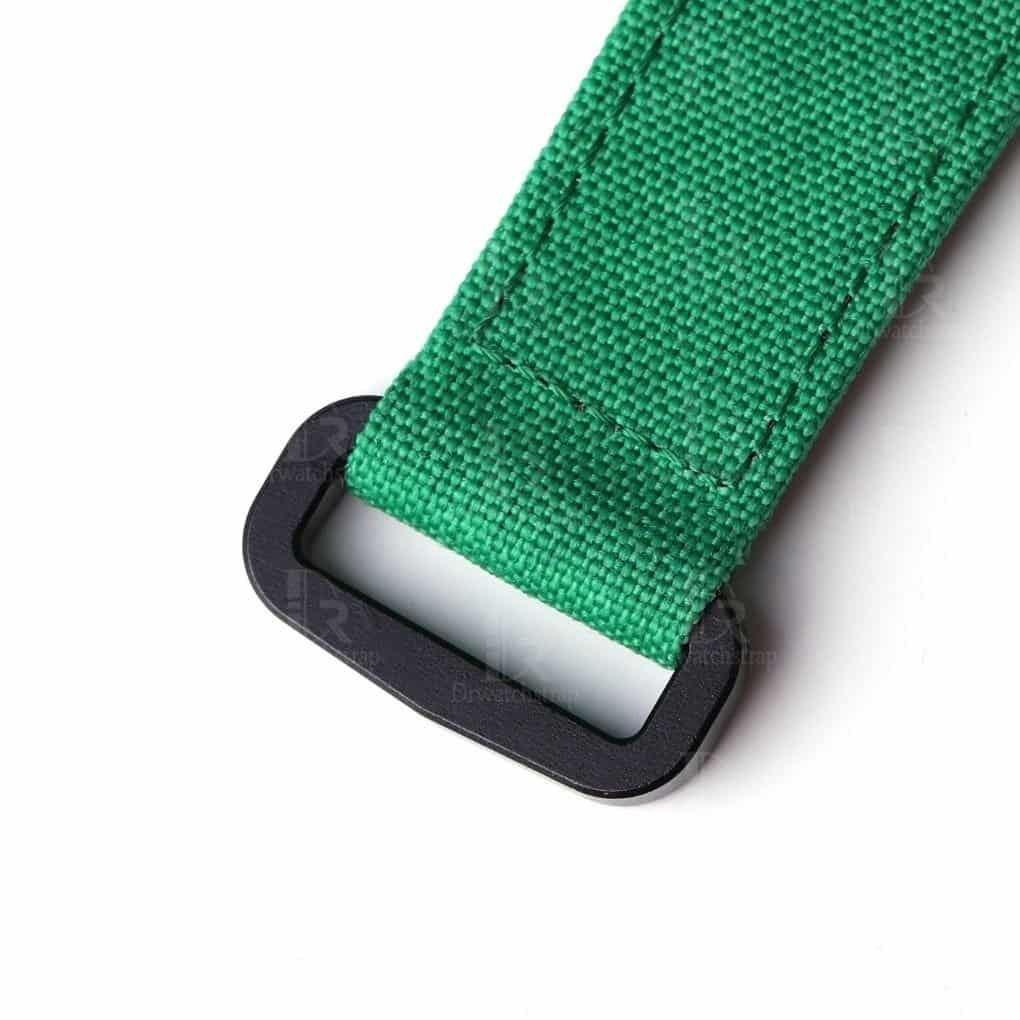 Custom best quality green nylon canvas velcro Hublot watch band and strap replacement for Hublot Big Bang 411 luxury watches - Shop handmade OEM velcro straps online at a low price with the black mental buckle