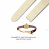 Best quality handmade OEM satin material Vanilla Black watch strap and watch band replacement for Cartier la Baignoire Allongée, Vintage, Bathtub, Benoit Baignoir Mini, Large, XL watch straps and watch bands for sale at low price