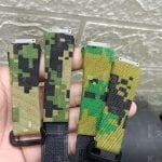 Custom Hublot Big bang 411 watch band black velcro nylon canvas strap