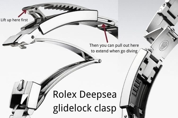 Rolex Deepsea glide lock clasp function