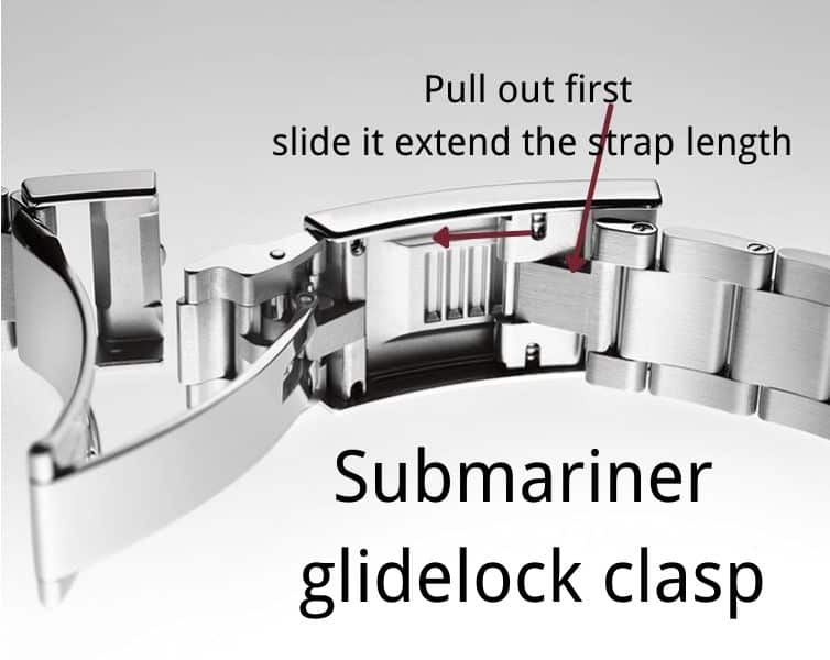 Rolex submariner glidelock clasp function