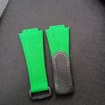 Replacement Rolex Submariner DIW Daytona velcro watch band canvas strap 20mm black white orange