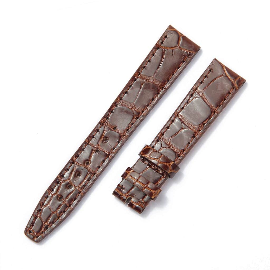 Custom IWC Santoni leather watch strap for sale | Drwatchstrap