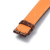 handcrafted Replacement lady IWC Santoni Brown Alligator leather watch band