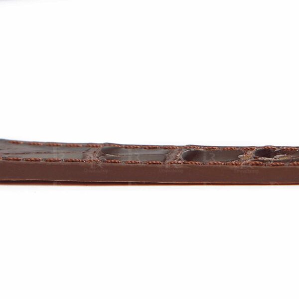 custom lady IWC Santoni Brown Alligator leather watch band