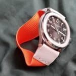 Custom handmade 20mm watch Elastic bands exercises bracelets orange canvas nylon best elastic watch strap exercise workout for Rolex Omega Blancpain Patek Philippe and more online for sale