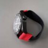 Custom handmade 20mm watch Elastic bands exercises bracelets black red canvas nylon best elastic watch strap exercise workout for Rolex Omega Blancpain Patek Philippe and more online for sale