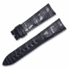 Aftermarket alligator watch band for Franck Muller Ladies Collection 5002 Black Leather strap for sale