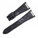 Custom leather strap fit for Patek Philippe Twenty-4 4910 4920 black alligator watch band – handcradted