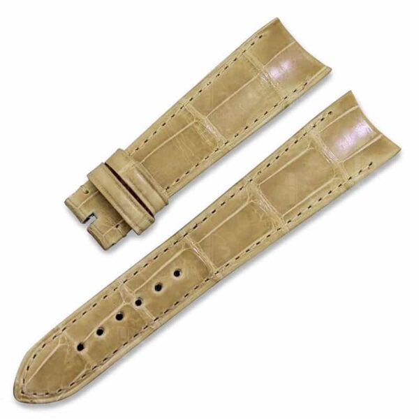 Custom leather strap replacement fit for Patek Philippe yellow alligator watch band - customized