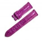 Custom handmade best quality grade A American crocodile 26mm Pink White leather alligator strap and watch band replacement fit for Franck Muller Master Square 6000 h SC DT luxury watches online - High-end leather straps 100% hand stitched for sale