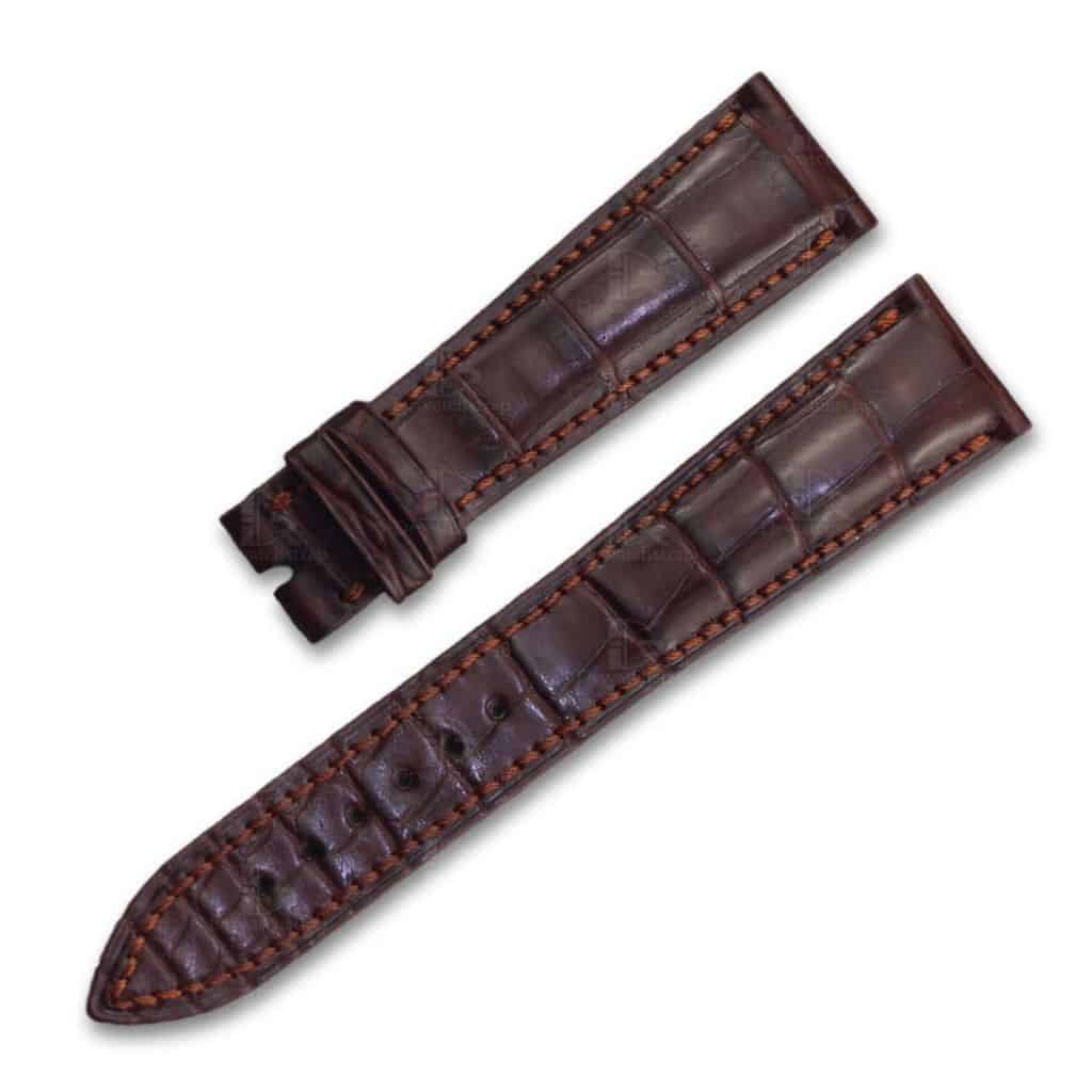 OEM leather strap for Breguet Tradition brown alligator replacement watch band