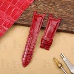 Buy replacement Chopard Happy Sport Red leather watch straps 15mm 18mm bands for sale