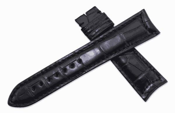 OEM leather strap for Jaeger-Lecoultre Master black alligator replacement watch band