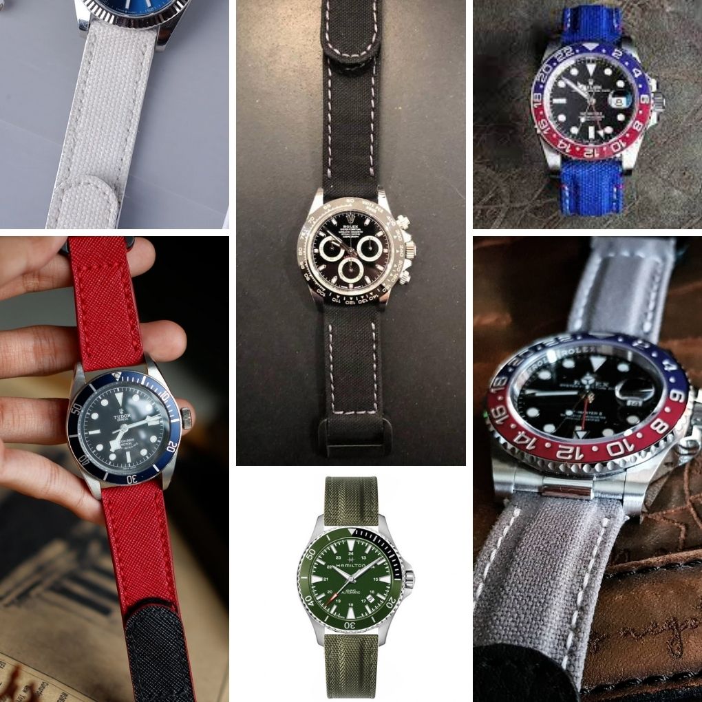 Customer Rolex Daytona DIW watch with 20mm Velcro Nylon watch strap watchband