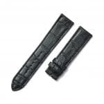 Custom Black Alligator leather watch band for Hermes Arceau strap